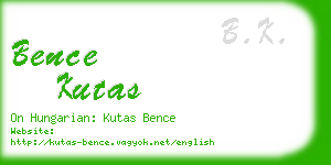 bence kutas business card
